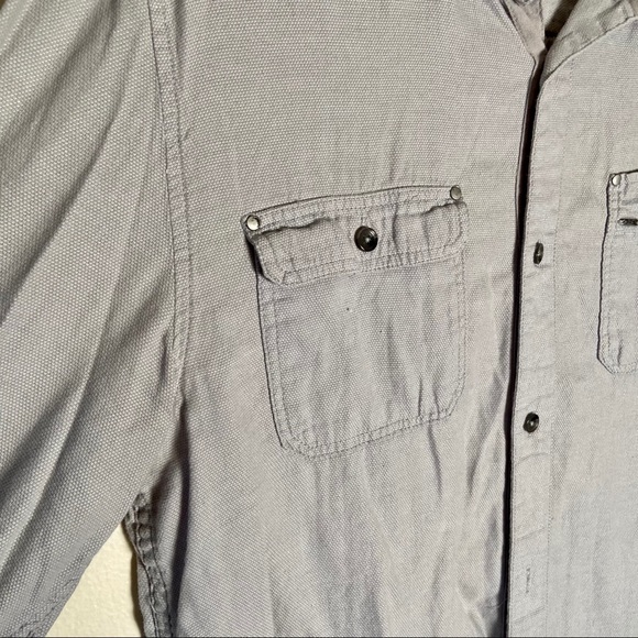 Buffalo David Bitton Button Up Shirt Gray - Picture 4 of 8